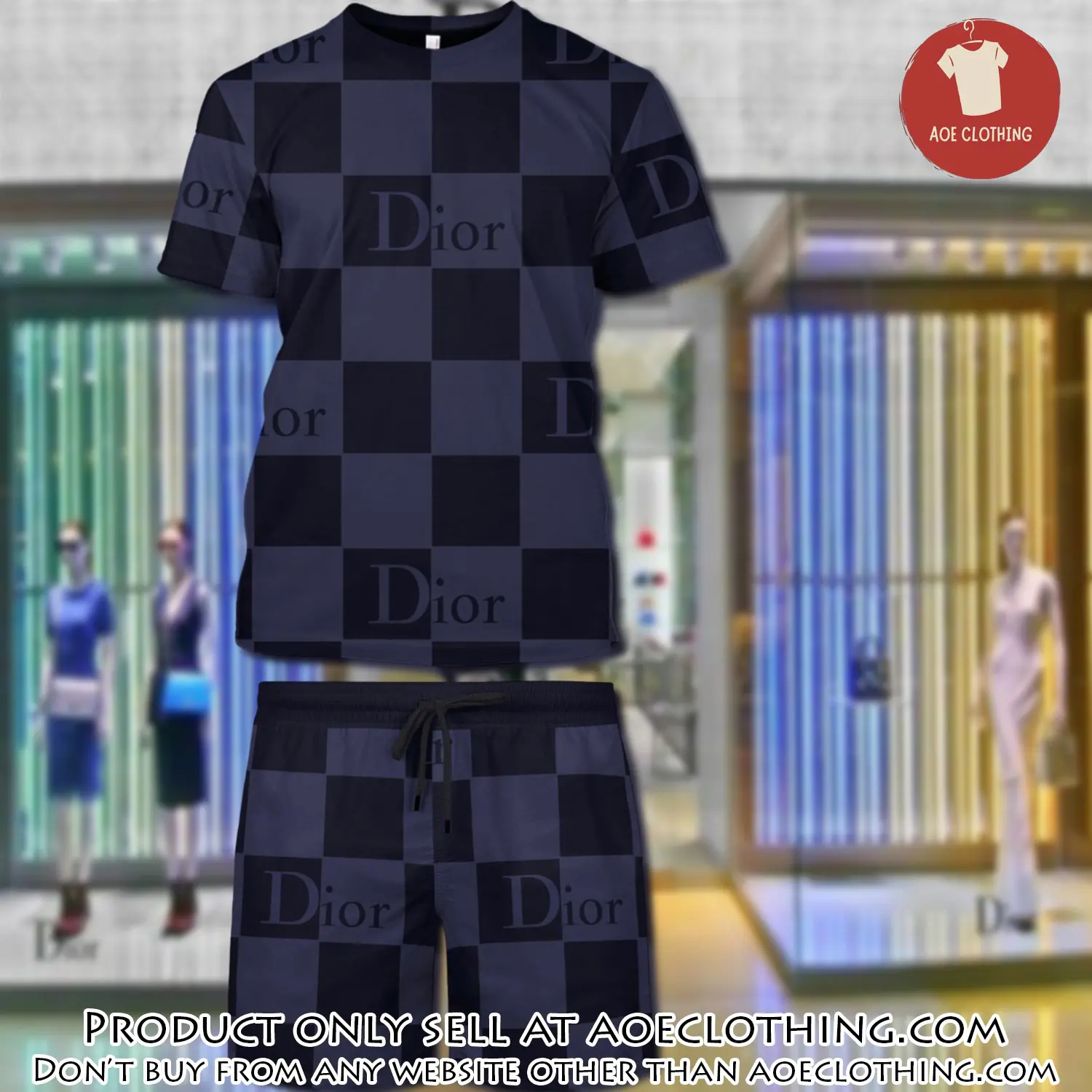 Dior combo unisex tshirt & short limited luxury outfit cts1007 aoe1815576